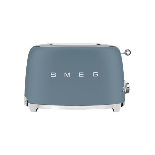 Smeg (Storm Blue) Smeg TSF01 Retro Matte Style 2 Slice Toaster