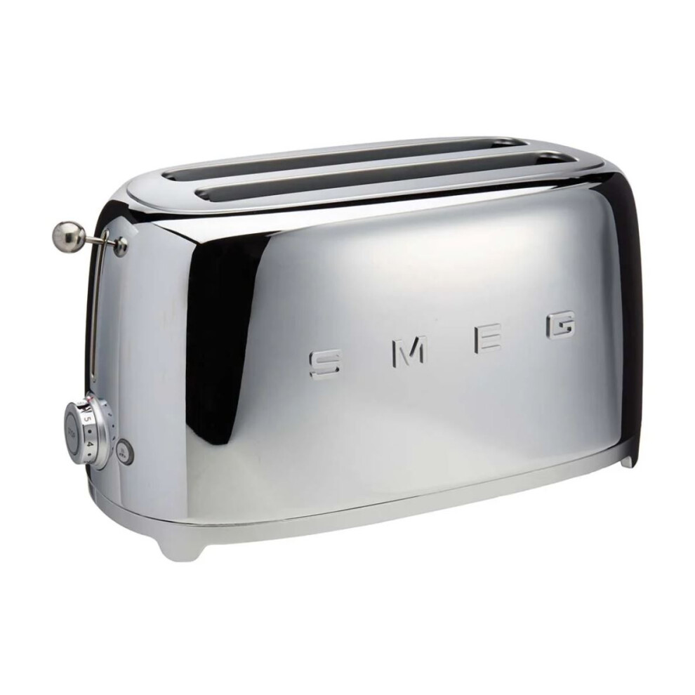 Smeg Black Tsf02 4 Slice 2 Long-Slot Toaster - Stainless Steel - Image 4