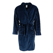 Wanted Men's Cable Shawl Collar Plush Dressing Gown