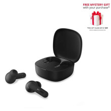(Black) Philips TAT2200 True Wireless Headphones – Free Gift RRP 10!