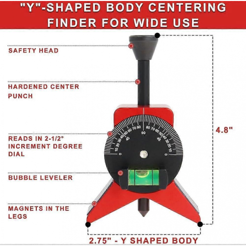Pipe Centring Finder, Pipe Laying Tool with Magnetic Centring Head, Pipe Laying Tool 2.75 Y Shape with Adjustable Ref: 3533 1