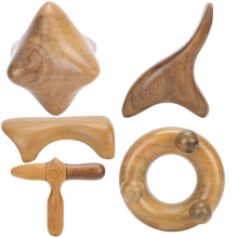 Wooden Gua Sha Massage Tool For Head, Shoulders, And Body Scrapping - Fragrant Wood Design