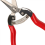 2 Pieces Garden Shears, Rose Shears, Vine Shears, Red/silver 2