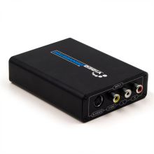 HDMI to Composite / AV S-Video Converter RCA CVBS/L/R Video Converter Adapter, EU Plug