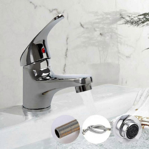 Rubinetto miscelatore per lavabo, rubinetto miscelatore per bagno, rubinetto miscelatore per acqua calda e fredda 2