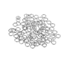 (Silver, Round 4.5mm) Silver and Gold Plated Open Jump Rings Pack of 100