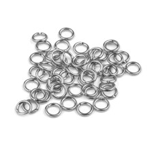 (Silver, Round 5mm) Silver and Gold Plated Open Jump Rings Pack of 100