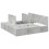 VidaXL vidaXL Storage Bed Frame Concrete Grey 200 x 200 cm Engineered Wood 2