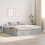 VidaXL vidaXL Storage Bed Frame Concrete Grey 200 x 200 cm Engineered Wood 1