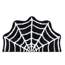 31x20 tommer spindelvev gotisk baderomsmatte - Sklisikkert, mykt polyester, dekorativt gulvteppe til Halloween-dekor