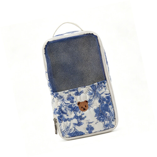 Sac de rangement pour couches à la mode avec compartiments-Bleu