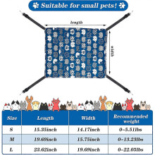 2-Piece Double-Sided Cat Hanging Hammock, Size L