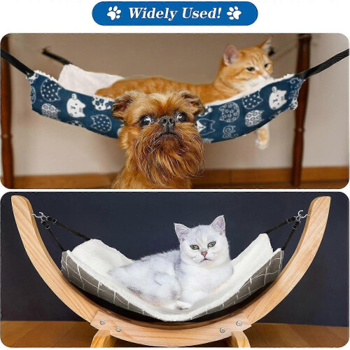 2-Piece Double-Sided Cat Hanging Hammock, Size L 1
