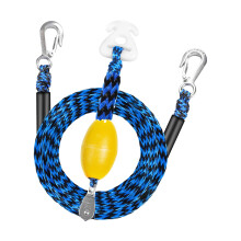 Professional Design Elastic Towing Rope-Blue and black rippl