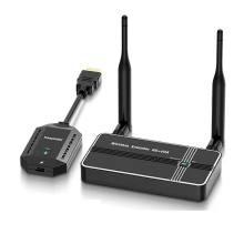Adaptor de afișare VGA transmițător-receptor video compatibil cu HDMI wireless 5G 4K 1080P 50M Don