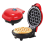 Portable Mini Waffle Maker, Round Non-Stick Electric Iron Compatible with Breakfast, Easy Clean Compact Design 3