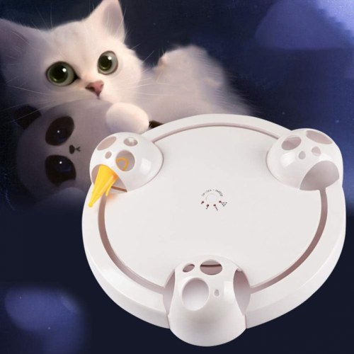 Cats Toy Electric Automatic Rotating Cats Turntable Cats Scratching Mouse Game Disc 2
