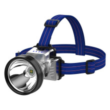 Jacenvly LED Rechargeable Headlamp, 90000 Lumen, 2 Mode, Waterproof, 90 Adjustable, Battery Powered for Camping, Fishing, Hunting, Running