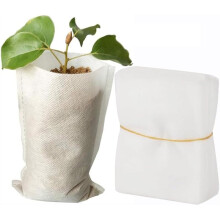 100 PCS Seed Nursery Bags, Biodegradable Plant Grow Bags Seedling Bags for Vegetable Flower Fruit Saplings Tree