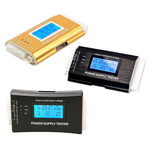 Power Detection Tool Computer Host Power-Aluminum alloy Gold 1