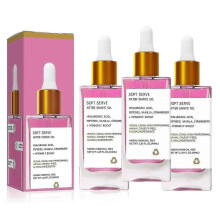 (3PCS) Strawberry Vanilla After Shave Oil for Smooth Skin, Soft Serve After Shave Oil, Deeply Hydrating, Prevent Ingrown Hairs & Dryness