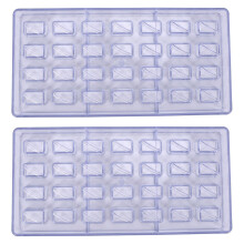 2X Diy Pastry Tools Polycarbonate Chocolate Molds and Chocolate Making Supplies Candy Cake Baking Mould