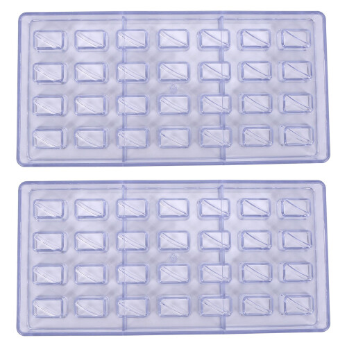 2X Diy Pastry Tools Polycarbonate Chocolate Molds and Chocolate Making Supplies Candy Cake Baking Mould