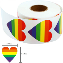 500 buc autocolante LGBTQ Pride, autocolante curcubeu LGBTQ, autocolante colorate Progress Gay Bisexual Lesbiene Autocolante autoadeziv
