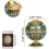 Pterosaur vindtät askkopp med fällbart lock (transparent blå-gyllene) 3