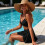 Ensemble de maillot de bain taille haute à la mode pour-Noir S 9