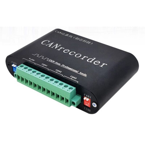 CAN Bus Data Logger Offline Recording Off- Playback Relay Battery Powered  Card Storage