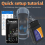 Bluetooth ELM327 OBD2-skanner V1.5 - Bildiagnostikverktyg för Android/IOS, läs/rensa koder, realtidsdata, stöder alla OBDII-protokoll 2