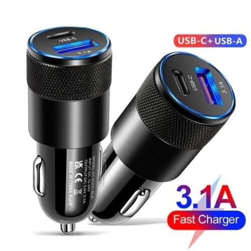 USB Type-C Billader - RoHS-kompatibel - To porter - Universell - Svart 1