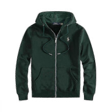 (L, Dark Green Sweater) Men's Embroidered Polo Hoodie Set with Fleece Jacket and Cardigan