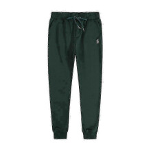(L, Dark Green Sweatpants) Men's Embroidered Polo Hoodie Set with Fleece Jacket and Cardigan