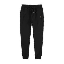 (XL, Black Red Label Sweatpants) Men's Embroidered Polo Hoodie Set with Fleece Jacket and Cardigan