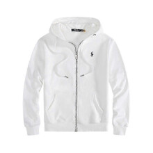(XL, White Hoodie) Men's Embroidered Polo Hoodie Set with Fleece Jacket and Cardigan