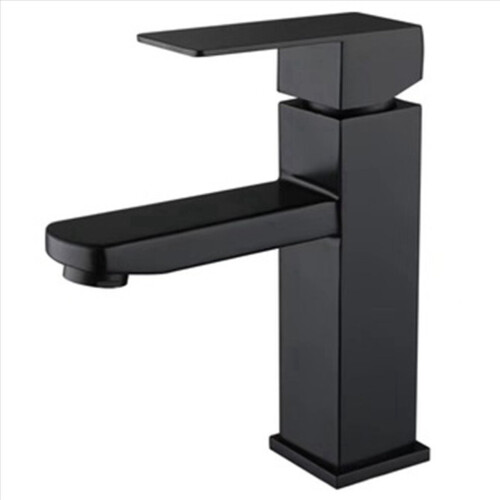 2 robinets de lavabo, eau chaude et froide, noir mat 1