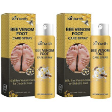 (2pcs) Diabetics Foot Healing Spray Bee-Venom Infused Effectively Relieve Pain Speed Healing Liquid for People with Diabetics