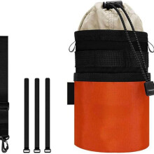 Bicycle water bottle bag, mountain road bike front bag, storage bag, shoulder bag, water bottle bag, cycling equipment