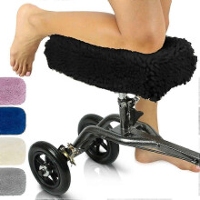Mobility Knee Scooter Memory Foam Pad Cover with Plush Sheepskin Texture for Walker/Roller Accessories(Only cushion)