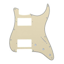(yellow) 3 Ply 11 Hole Abs Guitar Pickguard Scratchplate For Hh 2 Humbucker