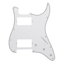 (white) 3 Ply 11 Hole Abs Guitar Pickguard Scratchplate For Hh 2 Humbucker