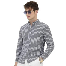 (Cotten, 15") Test Product Mens Casual Printed Striped Stylish Latest Formal Shirt For Men Cotton Mix 220 Gsm