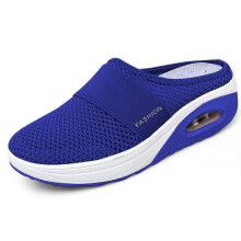 (36, Royal blue) Air Cushion Slip-on Walking Shoes Orthopedic Diabetic Non Slip Walking Shoe A