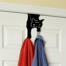 Over The Door Hooks for Hanging-Black-Over The Door Organizer-Strong Metal Hooks