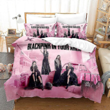 (US QUEEN 228x228cm) B01 Blackpink 3d Printed Bedding Set Duvet Cover Quilt Cover Pillowcase Kids Gift