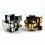 Mirror Speed Cube Puzzle 3x3x3 Gold And Silver Mirror Magic Cube Irregular Speedcubing Set 2 Pack (bebetter) 3