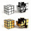 Mirror Speed Cube Puzzle 3x3x3 Gold And Silver Mirror Magic Cube Irregular Speedcubing Set 2 Pack (bebetter) 1
