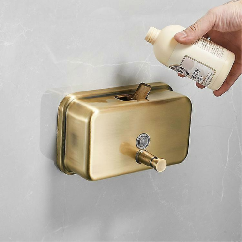 1200ml tvålpump för väggmontering i rostfritt stål 1